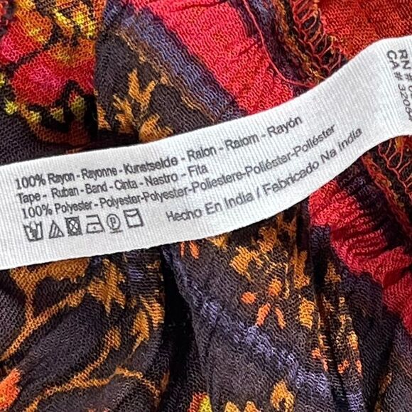 Intimately Free People Casablanca Red Print Halter Dress Sz‎ XS - Picture 10 of 11